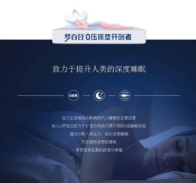 压力小睡的好丨梦百合0压床垫(图2)