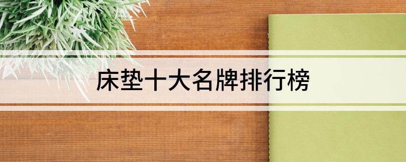 床垫十大名牌排行榜(图1)